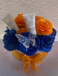 Cofanetto Regalo “Nonna Marta” – Fiori Blu & Arancioni